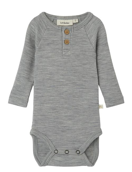 Lil'Atelier Nbmfable Ls Wool Body Lil Lil'Atelier Grey