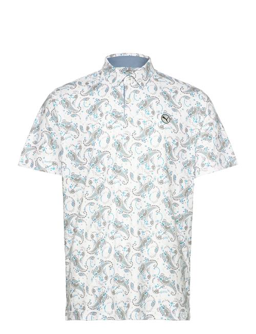 Se PUMA Golf Cloudspun Paisley Polo PUMA Golf White ved Booztlet