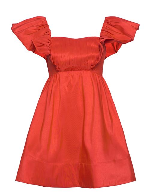 Malina Bree Frill Detailed Mini Dress Malina Red