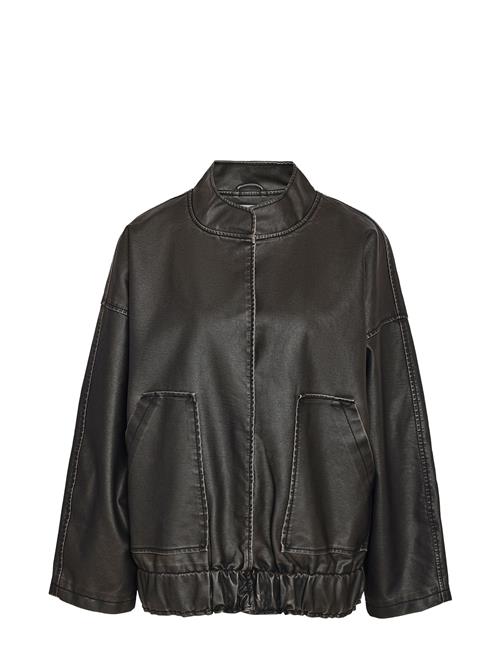 NOISY MAY Nmhalston Washed Pu L/S Bomber Jacket NOISY MAY Black