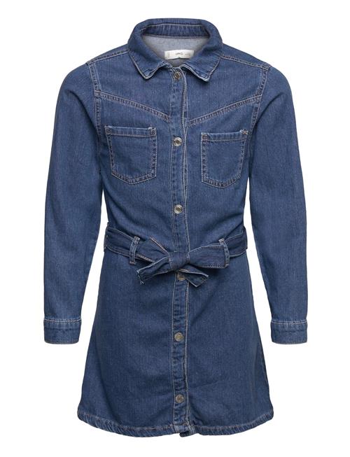 Mango Denim Shirt Dress Mango Blue