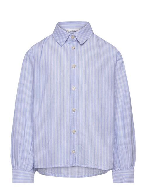 Mango Striped Shirt Mango Blue