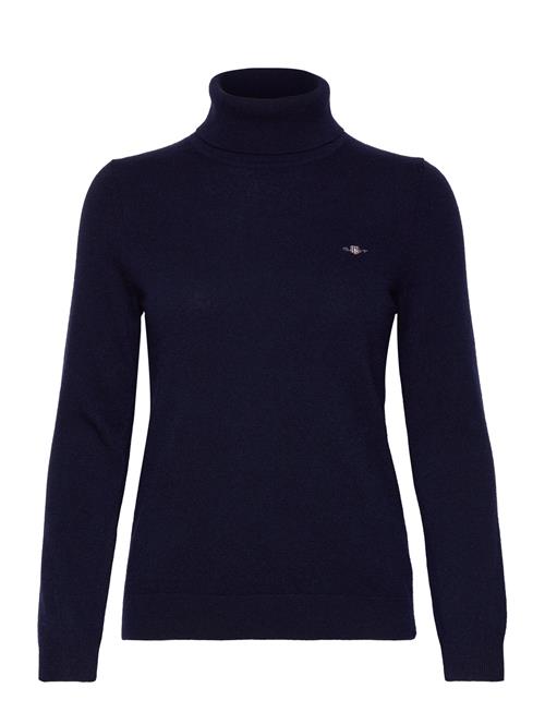 Se GANT Extrafine Lambswool Rollneck GANT Navy ved Booztlet