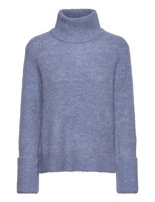 Slfsia Ras Ls Knit High Neck Selected Blue