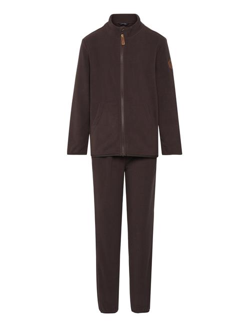 Se mikk-line Fleece Set Recycled Mikk-line Brown ved Booztlet