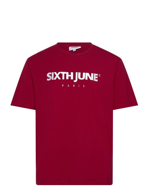 Se SIXTH JUNE Essentiel Ss Tshirt SIXTH JUNE Red ved Booztlet