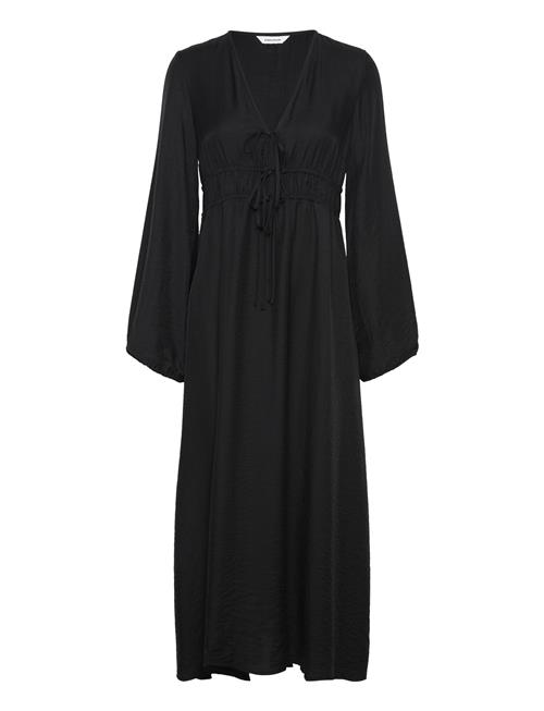 Bubbleroom Norah V-Neck Strap L/S Dress Bubbleroom Black