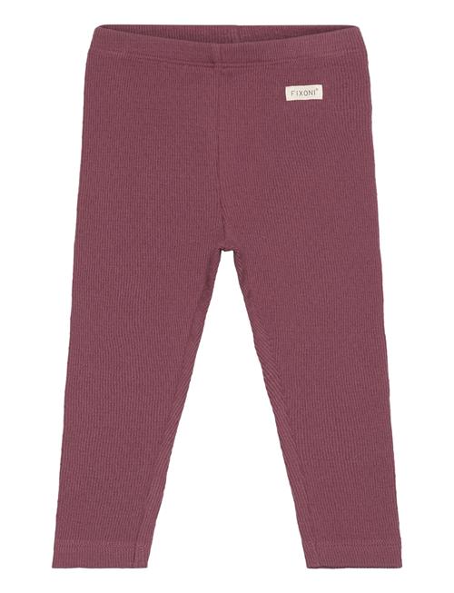 Fixoni Leggings Rib Fixoni Burgundy