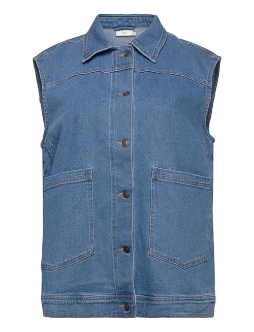 Kaffe Curve Kcnicala Denim Vest Kaffe Curve Blue