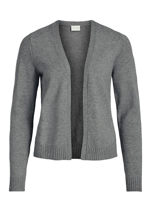 Se Vila Viril Short L/S Knit Cardigan-Noos Vila Grey ved Booztlet