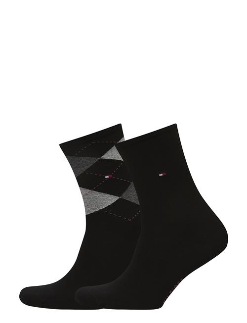 Tommy Hilfiger Th Women Check Sock 2P Tommy Hilfiger Black