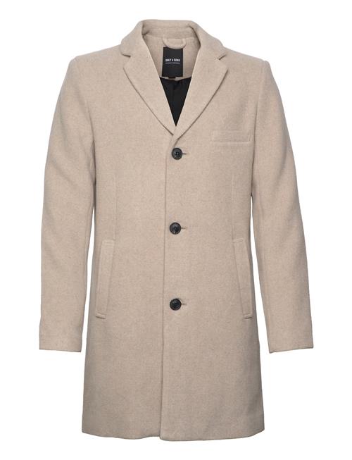 ONLY & SONS Onsjaylon Wool Coat Otw Noos ONLY & SONS Cream