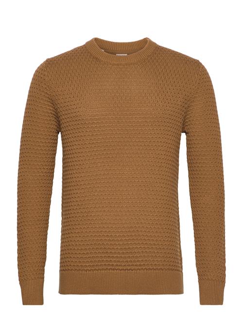 Se Selected Homme Slhremy Ls Knit All Stu Crew Neck W Camp Selected Homme Brown ved Booztlet