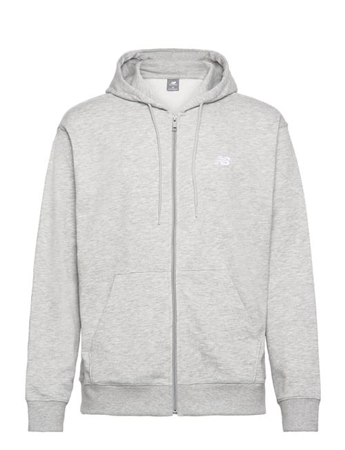 Se New Balance Sport Essentials Logo French Terry Full Zip New Balance Grey ved Booztlet