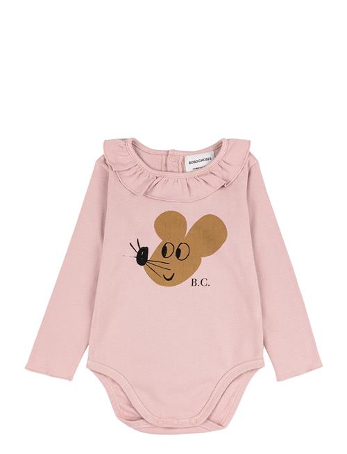 Bobo Choses Baby Mouse Ruffle Collar Body Bobo Choses Pink