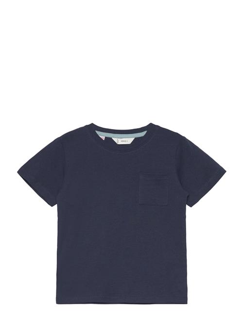 Mango Essential Cotton-Blend T-Shirt Mango Navy