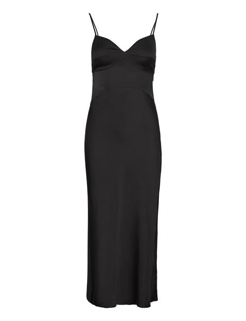 Satin Viscose Slip Dress Calvin Klein Black