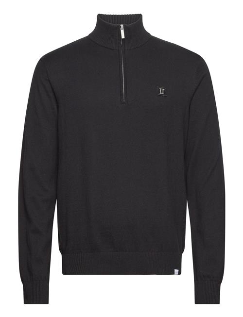 Les Deux Elias Patch Cashton Half-Zip Knit Les Deux Blue