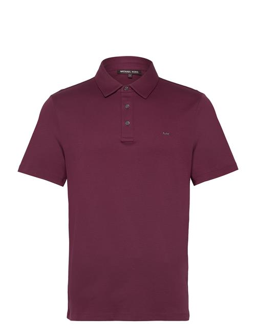 Michael Kors Sleek Mk Polo Michael Kors Burgundy