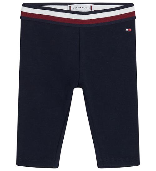 Se Tommy Hilfiger Leggings - Flag - Desert Sky ved KidsWorld