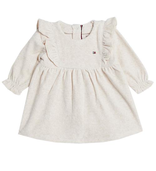 Tommy Hilfiger Tommy Hilfiger Kjole - Velour - Country Ivory Heather