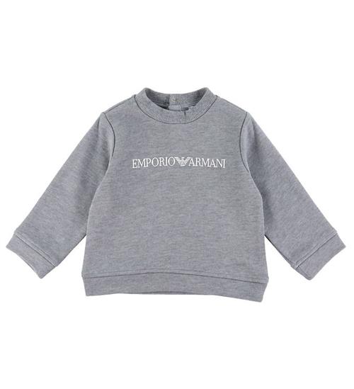 Emporio Armani Emporio Armani Sweatshirt - GrÃ¥meleret m. Hvid