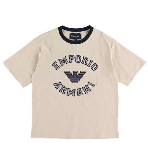 Se Emporio Armani Emporio Armani T-shirt - Oxford Tan/GrÃ¥ ved KidsWorld