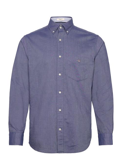 GANT O1. Heather Oxford Check Reg Bd GANT Blue