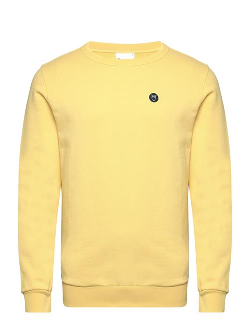 Knowledge Cotton Apparel Basic Badge Sweat - Gots/Vegan Knowledge Cotton Apparel Yellow