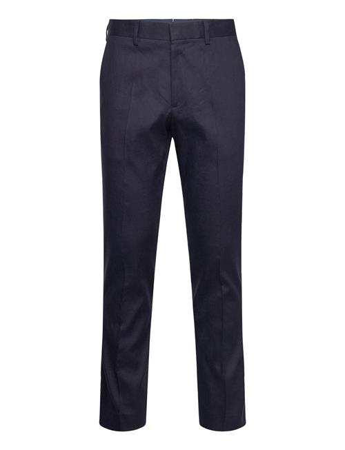 Se GANT Slim Cot/Linen Suit Pants GANT Navy ved Booztlet