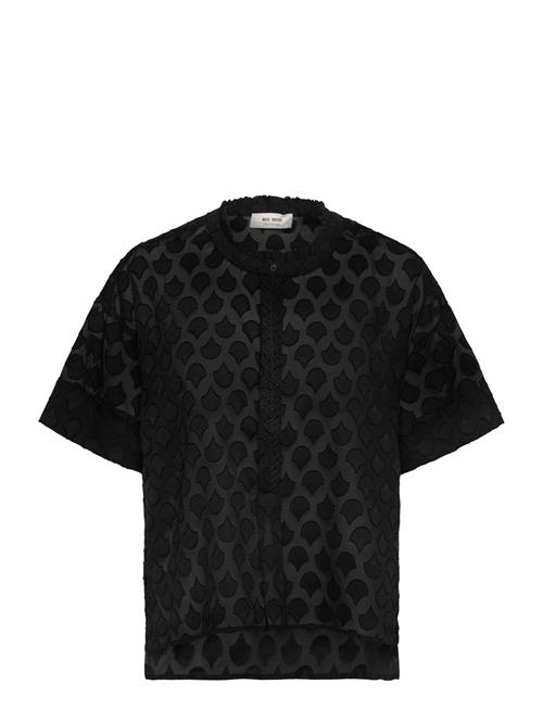 Se MOS MOSH Mmtoba Jacquard Voile Blouse MOS MOSH Black ved Booztlet