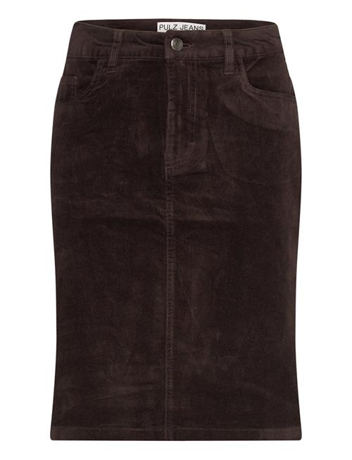 Pulz Jeans Pzsally Short Skirt Pulz Jeans Brown