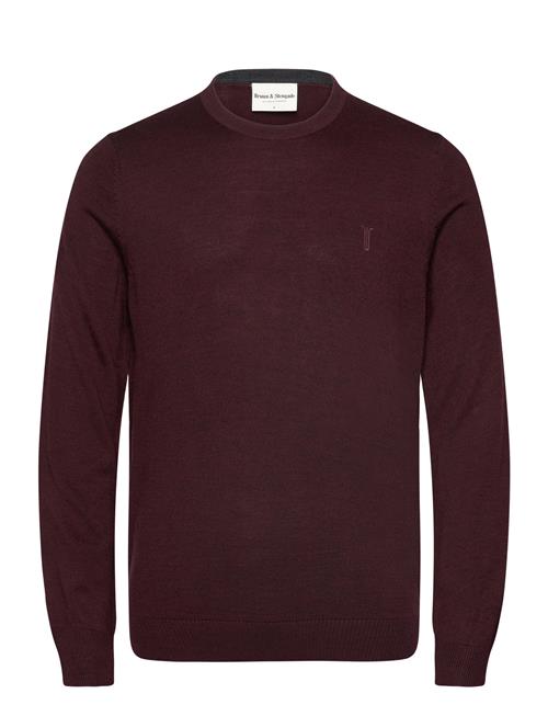 Se Bruun & Stengade Bs Jupiter Regular Fit Knitwear Bruun & Stengade Burgundy ved Booztlet