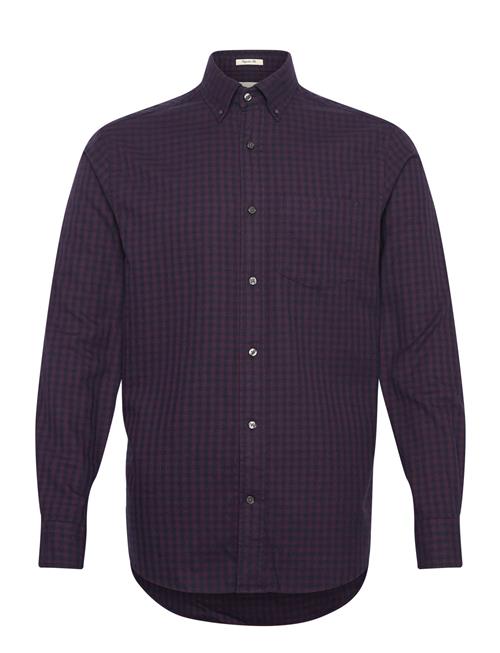 GANT Reg Jaspe Gingham Shirt GANT Navy