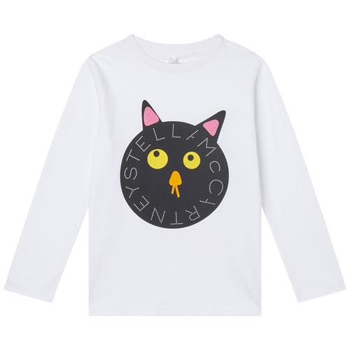 Stella McCartney Kids Logo Langærmet T-shirt Hvid | Hvid | 8 years