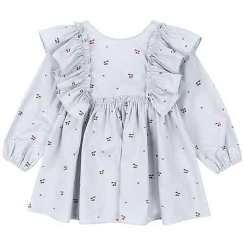 Se Konges Sløjd Evia Kjole Cherry Blue Coeur | Blå | 2 years ved Babyshop