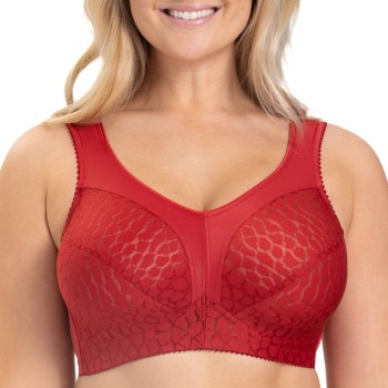 Se Miss Mary of Sweden Miss Mary Lovely Jacquard Soft Bra Bh Rød I 85 Dame ved Timarco