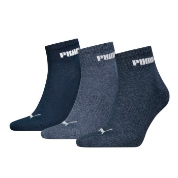 Puma Strømper 3P Unisex New Generation Cushioned Quarter Sock Blå Str 35/38