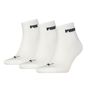 Puma Strømper 3P Unisex New Generation Cushioned Quarter Sock Hvid Str 35/38