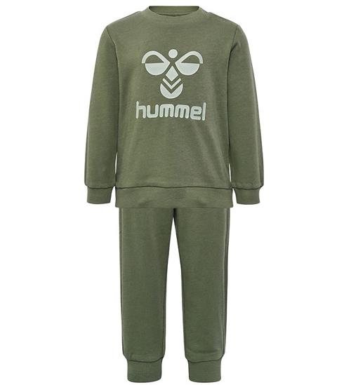 Hummel Hummel SÃ¦t - HmlArine Crewsuit - Dusty Olive