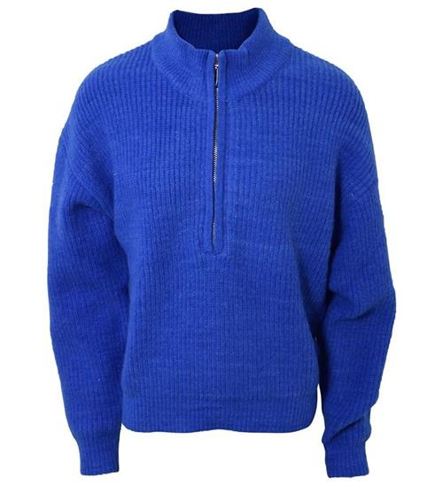 Se Hound Bluse - Strik - Zip - Cobalt Blue ved KidsWorld