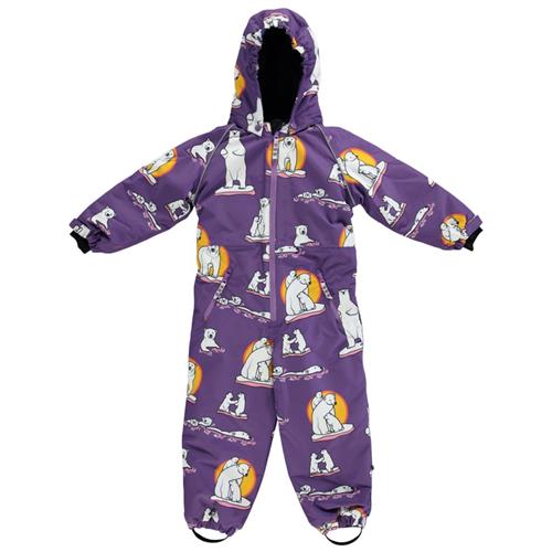 Se Småfolk Flyverdragt Polar Bears Purple Heart | Lilla | 4-5 years ved Babyshop