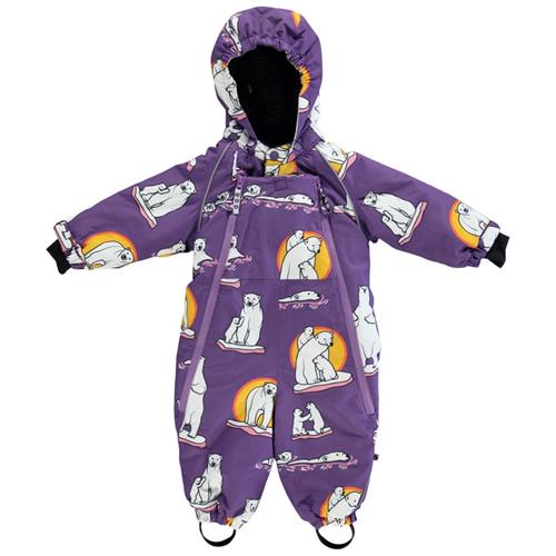 Se Småfolk Baby-flyverdragt Polar Bears Purple Heart | Lilla | 3-4 years ved Babyshop