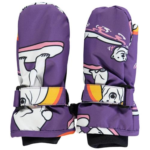 Småfolk Ski vanter Polar Bears Purple Heart | Lilla | 4-6 years