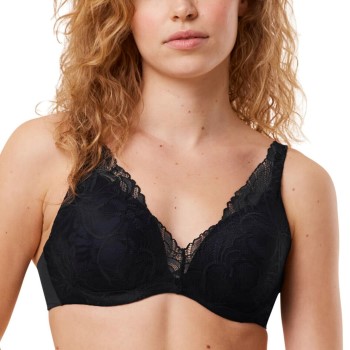 Se Triumph Bh Body Make-Up Illusion Lace WP Sort C 85 Dame ved Timarco