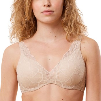 Se Triumph Bh Body Make-Up Illusion Lace WP Beige B 70 Dame ved Timarco