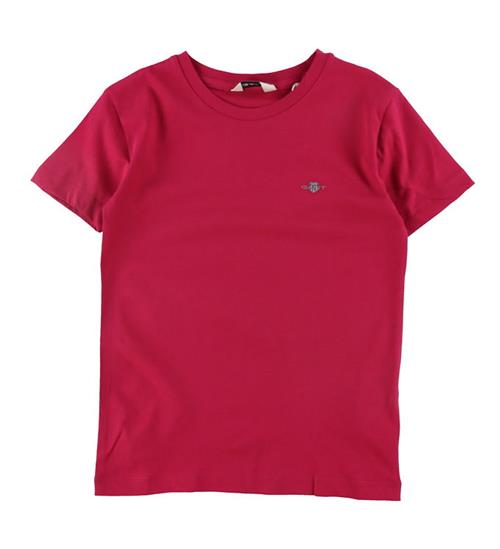 Se GANT GANT T-shirt - Shield - Deep Fuchsia ved KidsWorld