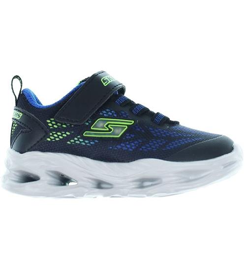 Skechers Skechers Sko m. Lys - Vortex-Flash - Black/Blue/Lime