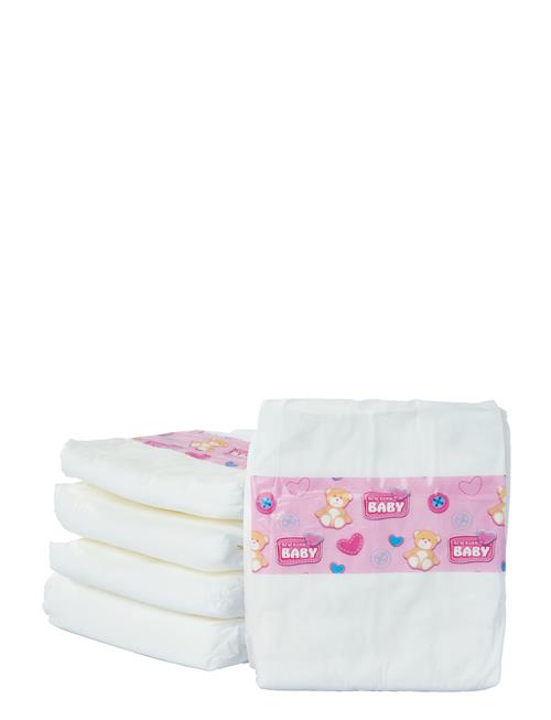 Se Simba Toys New Born Baby Set 5 Diapers Simba Toys Patterned ved Booztlet