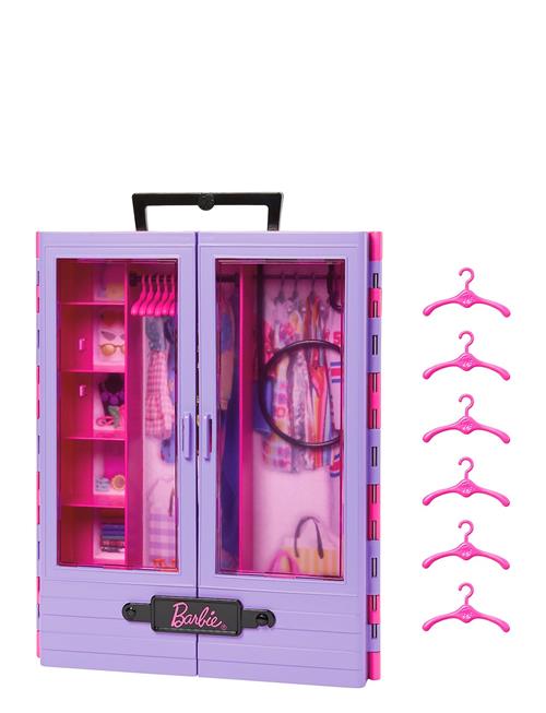 Fashionistas Ultimate Closet With 6 Hangers Barbie Patterned